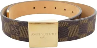 Louis Vuitton Pre-owned Belts, male, Brown, Size: ONE SIZE Pre-owned Vintage Fabric Belt