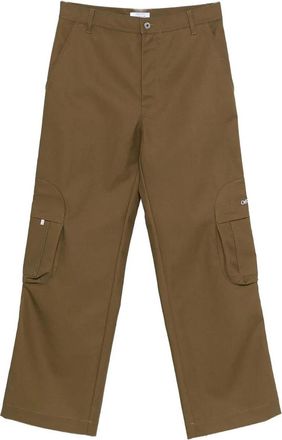 Off-white Bookish Cotton Round Pocket Cargo Pants