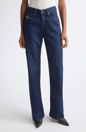 Diesel 1971 D-Sent High Waist Straight Leg Jeans in Denim at Nordstrom, Size 26