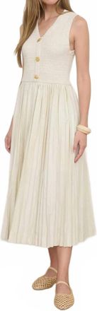 ZOE AND CLAIRE Shell-Shocked Honey Dress In Cream