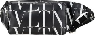 Valentino Pre-owned Belt Bags, female, Black, Size: ONE SIZE Pre-owned Leather crossbody-bags