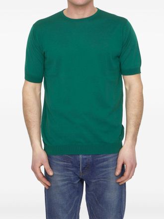 Tシャツ・カットソー JOHN SMEDLEY Men T Shirts BELDEN096SEA Green John Smedley Belden Cotton T-shirt | Green | FARFETCH GE