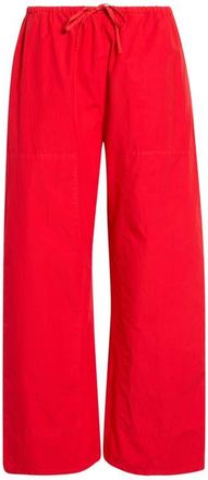 Leset Kyoto Cotton Drawstring Utility Crop Pants in Cerise at Nordstrom, Size X-Large