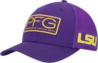 Columbia Mens Columbia Purple LSU Tigers PFG Hooks Flex Hat at Nordstrom, Size Large/x-Large