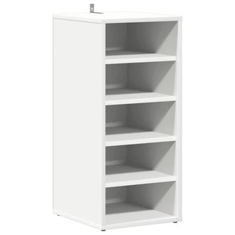 vidaXL Mueble Zapatero De Madera Contrachapada Blanco 31,5x35x70 Cm Vidaxl