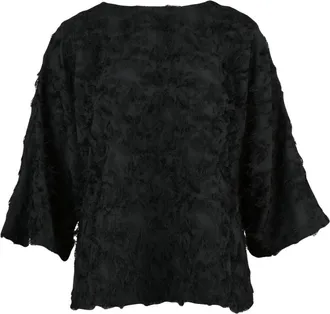Beatrice .B Overhemden, Dames, Zwart, M, Polyester, Blusa Girocollo