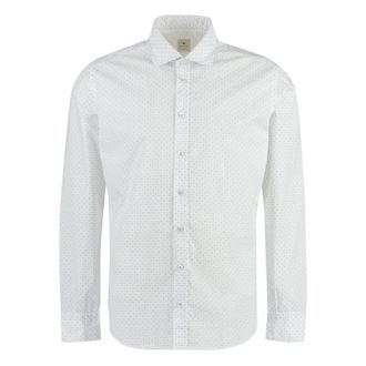 Bastoncino Katoenen overhemd - Heren - Zakelijke Overhemden - Wit - 5XL - Katoen - Overhemden