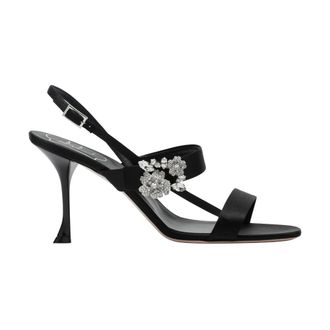 Roger Vivier High Heel Sandals, female, Black, Size: 10 US Mini Bouquet Sandal 85mm