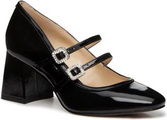 Jessica Simpson Frankey Pumps WomensBlack Patent Block Heel Mary Jane GAL708