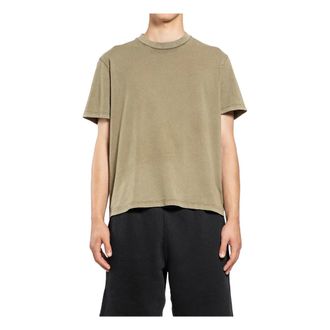 Our Legacy T-Shirts, male, Beige, Size: L Beige Box T-Shirt with Round Neck