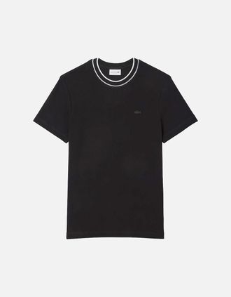 Lacoste Mens Lacoste TH8174 Paris T-Shirt - Black - Size: 40