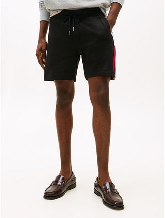 Tommy Hilfiger Mens Flag Logo Sweatshort - Black - XXXL
