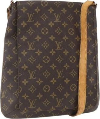 Louis Vuitton Pre-owned Cross Body Bags, female, Brown, Size: ONE SIZE Pre-owned Canvas Cross Body Bag