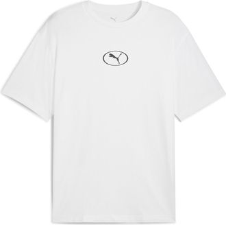 Puma T-Shirt PUMA SPORT RELAXED GRAPHIC TEE, Herren, Gr. XXL, weiss (puma wei&szlig;), Jersey, Obermaterial: 100% Baumwolle, bedruckt, relaxed fit normal, Rundha