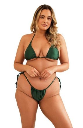 Dippin' Daisy's Swimwear Gracie Triangle Bikini Top in Hunter at Nordstrom, Size Medium