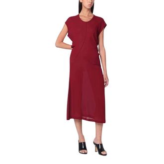 6397 S-Curve Jurk - Dames - Casual kleedjes - Bruin - S - Leer - Kleedjes
