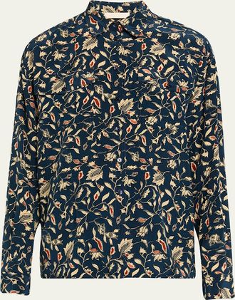 Ulla Johnson Aida Cascading Ruffle Silk Chiffon Gown