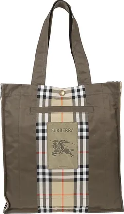 Burberry Check Trench Tote - male - Burberry - Shopping Bags - Multicolor - ONE SIZE - Bags