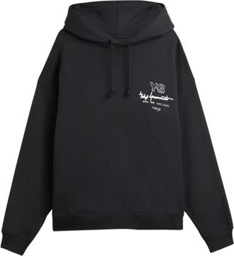 Yohji Yamamoto Merch Hoodie - Heren - Hoodies - Zwart - L - Katoen - Hoodies & sweatvesten