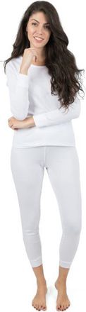 Leveret Womens Cotton Solid Matching Family Pajamas in White at Nordstrom, Size X-Small