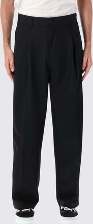 Obey Pantaloni Dean wide leg in misto rayon con pinces