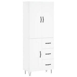Berkfield Home Highboard White 69.5x34x180 cm Engineered Wood