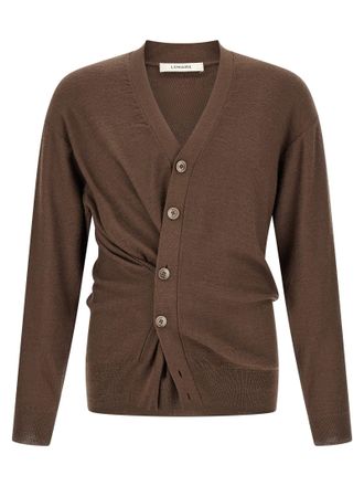 Christophe Lemaire Relaxed Twisted Cardigan - Brown