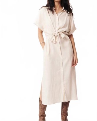 FRNCH Alienor Midi Dress In Beige