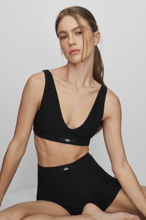 Alo Alosoft Sincere Bra in Black, Size: Small