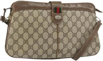 Gucci Pre-owned Plastic Cross Body Bag - Dames - Vintage Schoudertas - Beige - ONE Size - Vintage