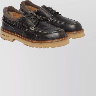 Woolrich leather lace-up shoes