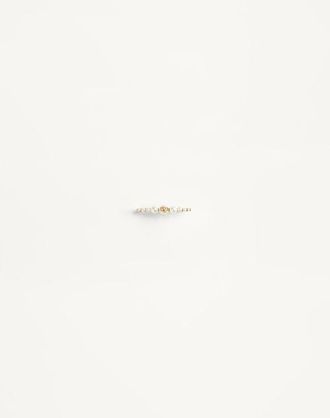 Valentino Garavani Vlogo Signature Metal And Pearl Tie Clip