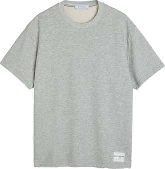 Givenchy Logo Cotton T-shirt - Light Grey - XL