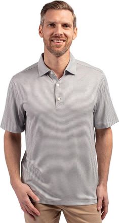 Cutter & Buck Forge Eco Double Stripe Stretch Recycled Mens Polo