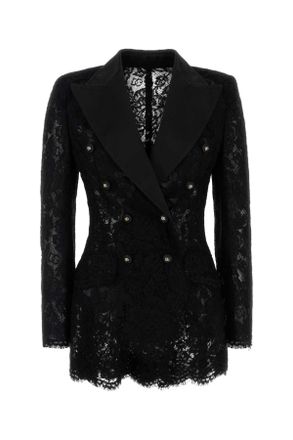 Dolce & Gabbana Black Lace Blazer