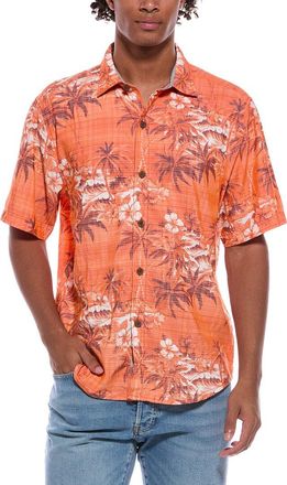 Tommy Bahama Sport Coconut Palmetta Islandzone Camp Shirt