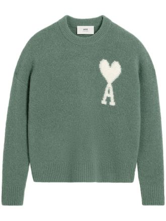 Ami Ami de Coeur wool sweater - Grey