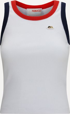 Fiorucci Canotta Patch Angeli con profili a contrasto Woman M