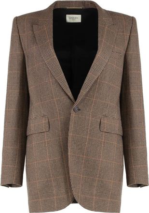 Saint Laurent Mujer, Chaquetas, Marr&oacute;n, Talla: L