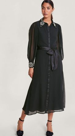 Monsoon Lorenna Embellished Shirt Dress