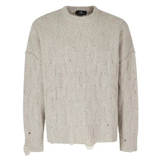 Represent Represent - Distress Knit Trui - Heren - Truien - Bruin - Maat: M Wol