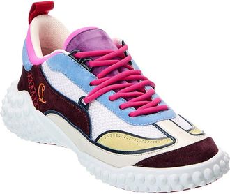 Christian Louboutin Logo Suede Sneaker