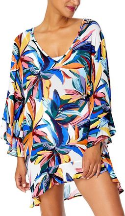 Anne Cole Bell Sleeve Flounce Tunic