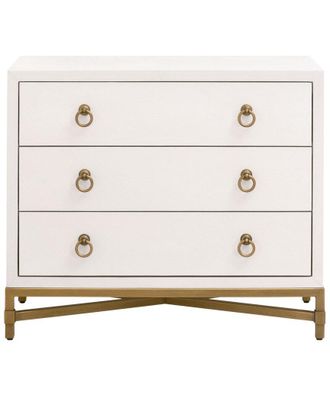 Essentials For Living Strand Shagreen 3-Drawer Nightstand
