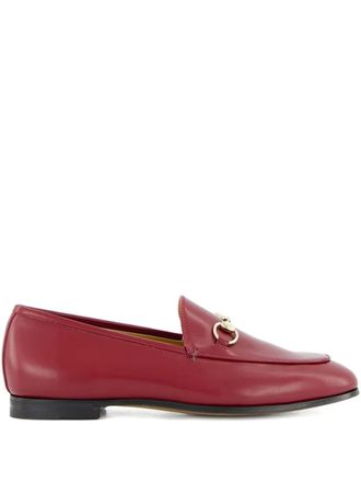 Gucci horsebit leather loafers - women - Leather/Leather/Leather - 36.5 - Red