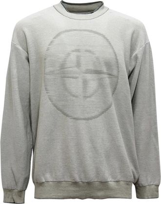 Stone Island Truien & Vesten, Heren, Grijs, L, Katoen, Maglione Cotton Sweater