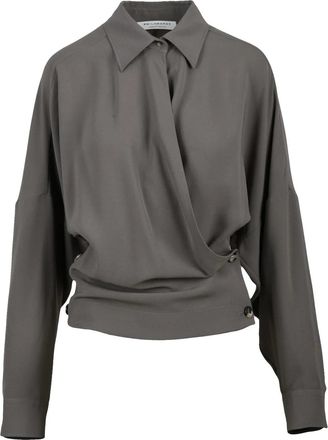 Philosophy di Lorenzo Serafini Khaki Womens Blouse
