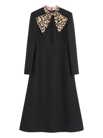 Valentino Garavani scarf-detail midi dress - Black