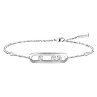 Messika Baby Move 18k White Gold Diamond Bracelet