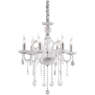 Dmora L&aacute;mpara Colgante Frontino, Estructura De Vidrio, Transparente